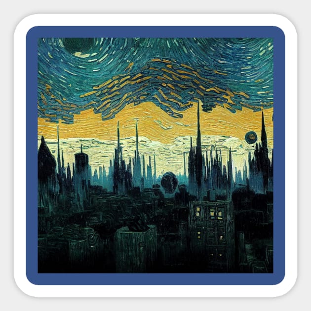 Starry Night in Kashyyyk Sticker by Grassroots Green